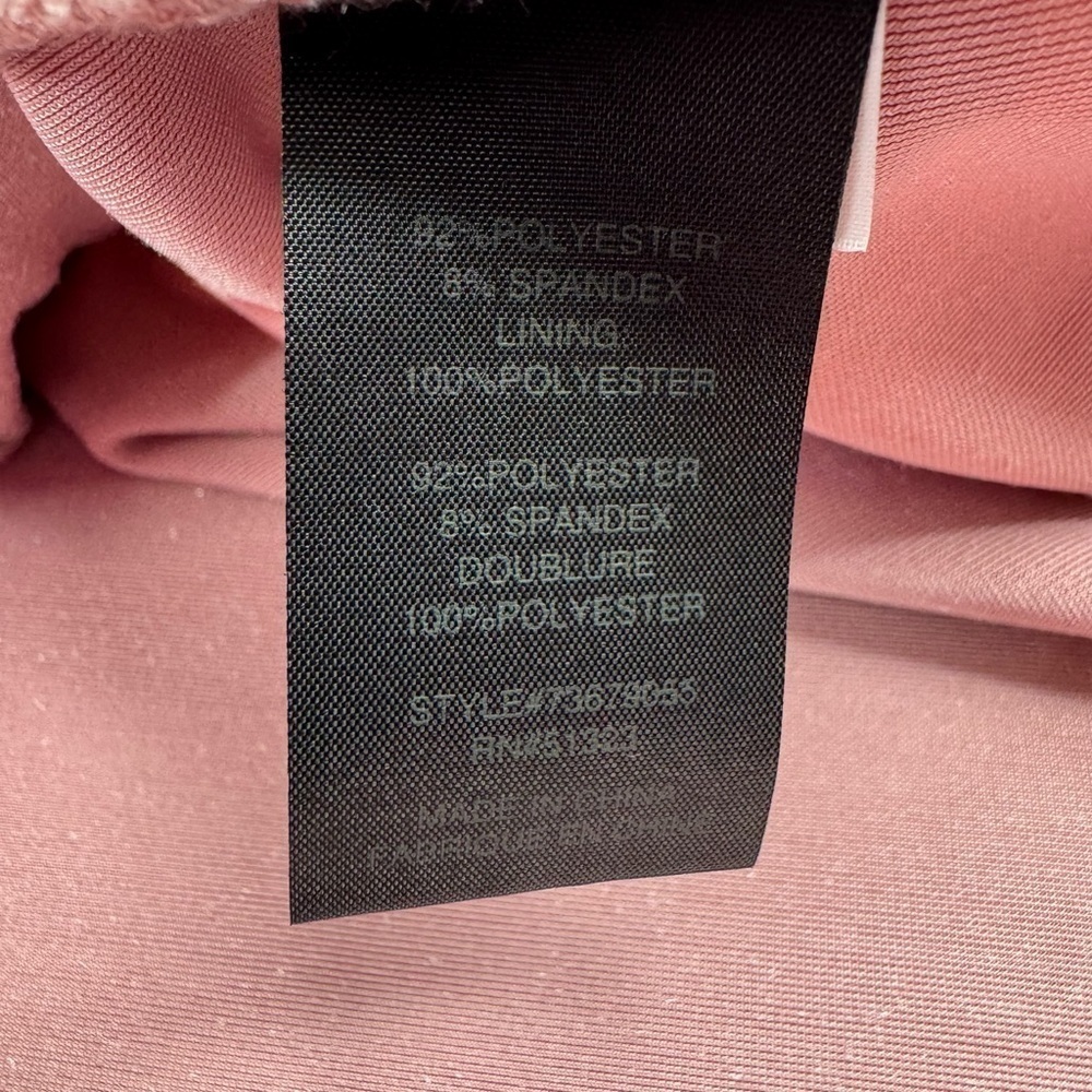 Cynthia Steffe Crushed Rose Velvet Wrap Spaghetti Strap Sheath Dress Size 10 - Picture 7 of 9